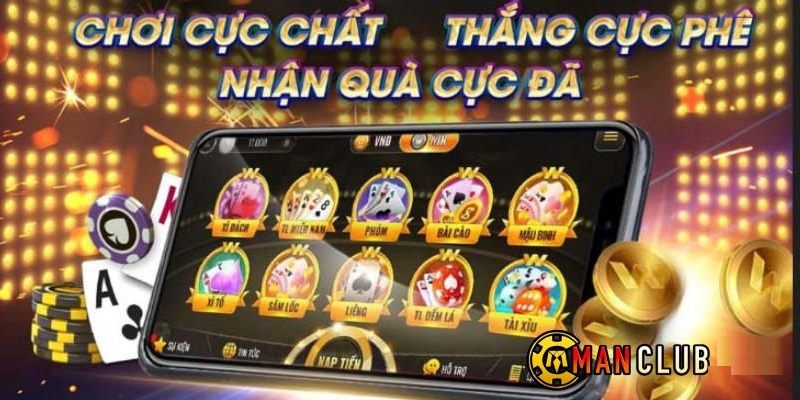 Manclub game bài: Sảnh cược giúp bạn làm giàu nhanh chóng